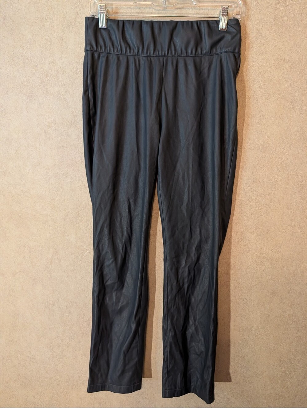 BROCHU WALKER navy leather dress pants sz M